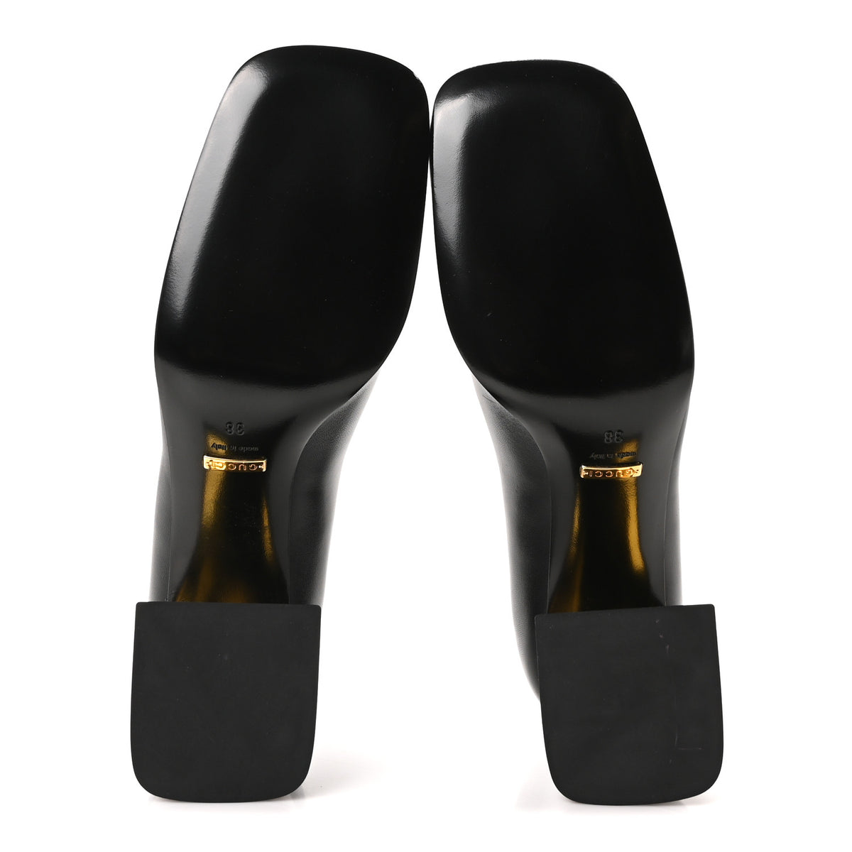 Gucci Malaga Kid Horsebit 75mm Pumps 38 Black 6 of 10