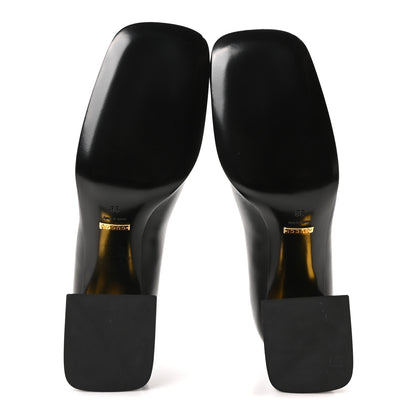 Gucci Malaga Kid Horsebit 75mm Pumps 38 Black 6 of 10