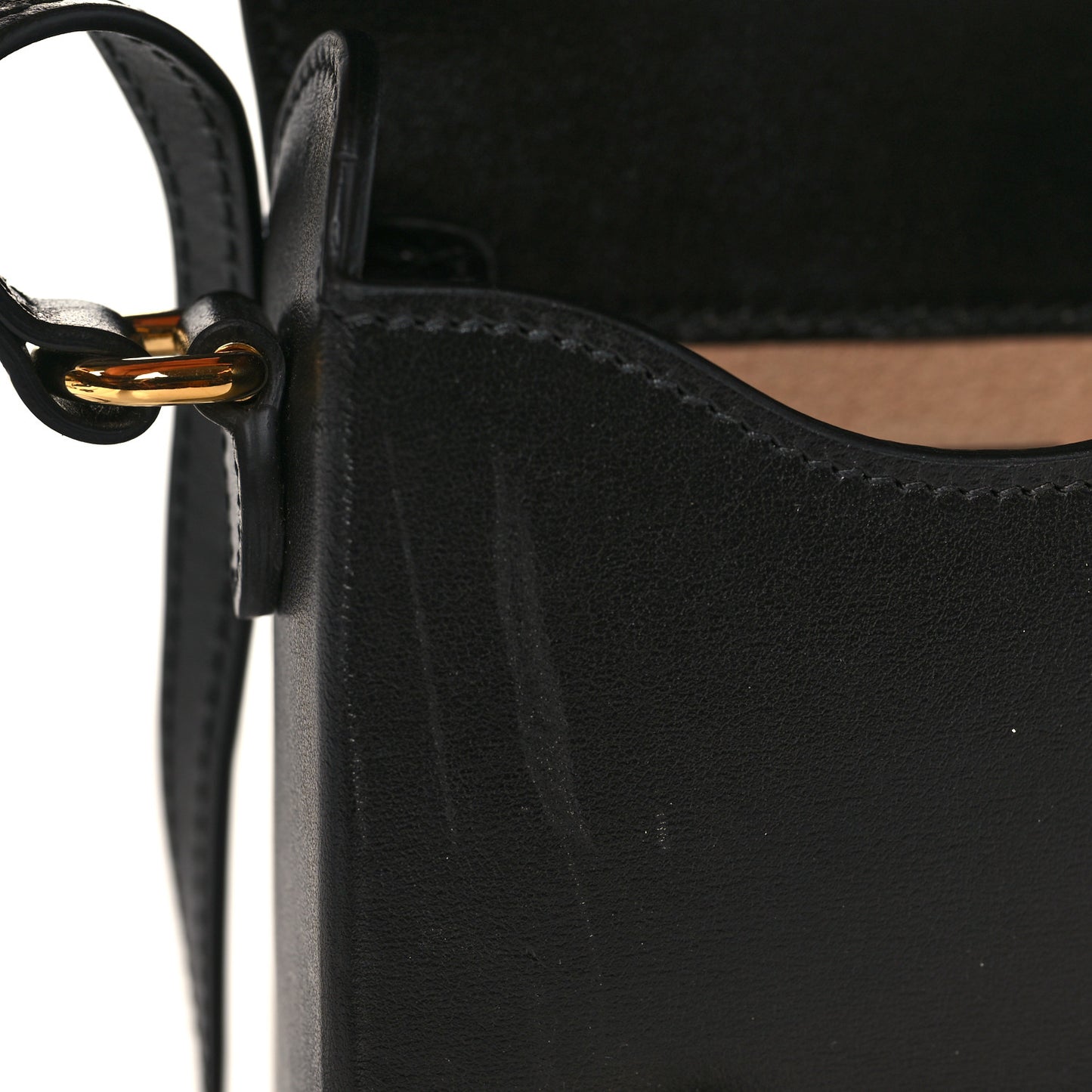 Boarded Plutone Calfskin Mini Horsebit 1955 Crossbody Bag Black