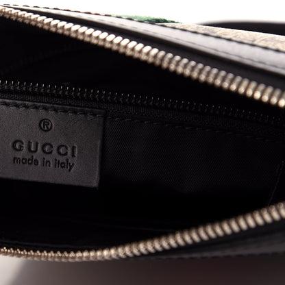 Gucci GG Supreme Monogram Web Messenger Bag Black 6 of 10