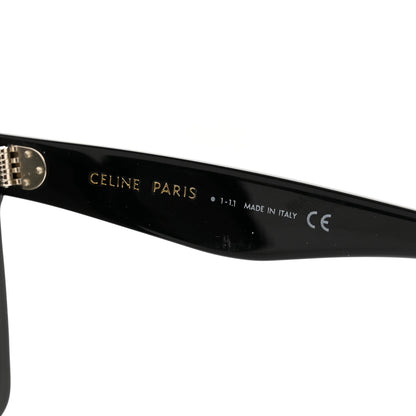 Celine Acetate Polarized Oversized Sunglasses CL4055IN Black 5 of 7