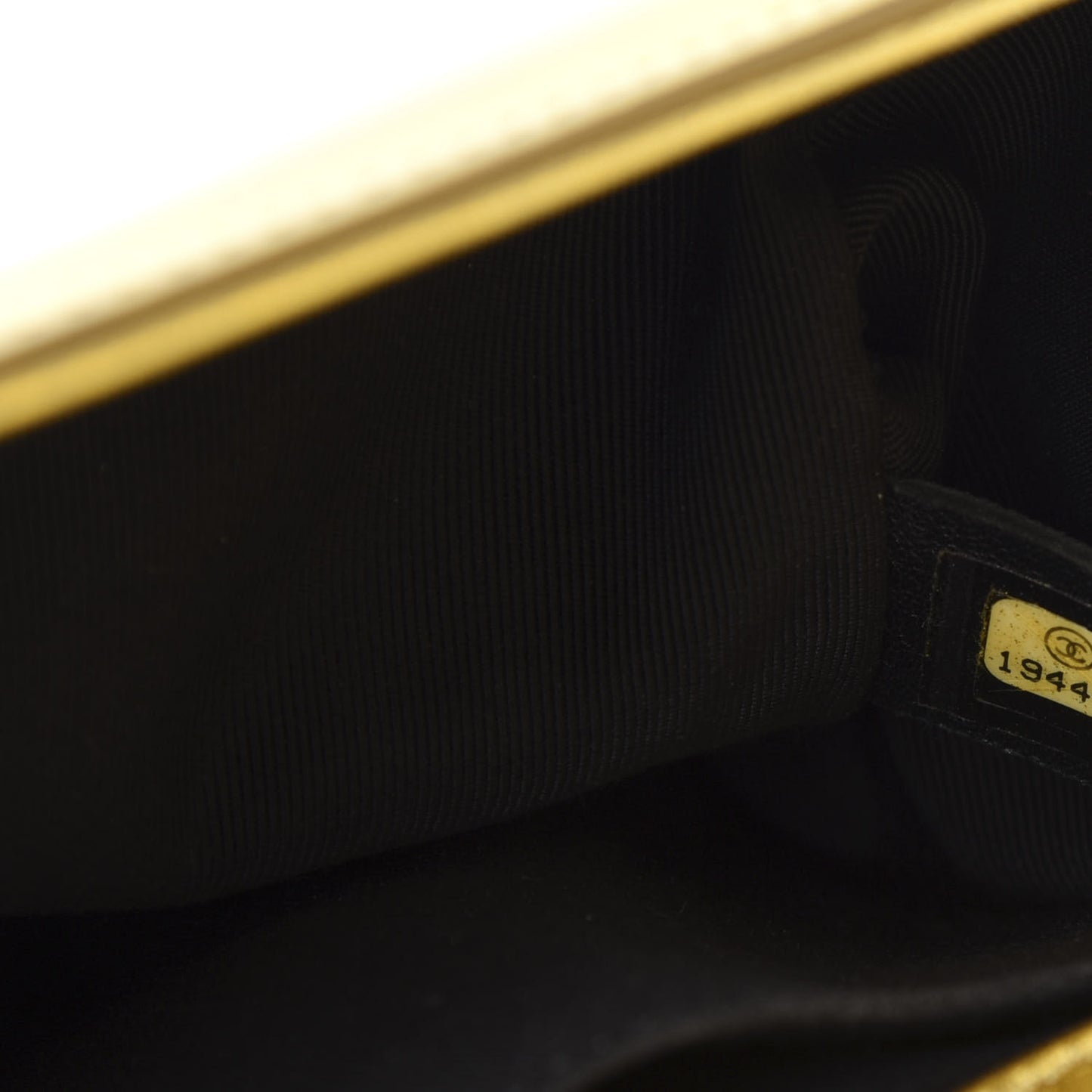 Metallic Patent Calfskin Medium Boy Flap Gold