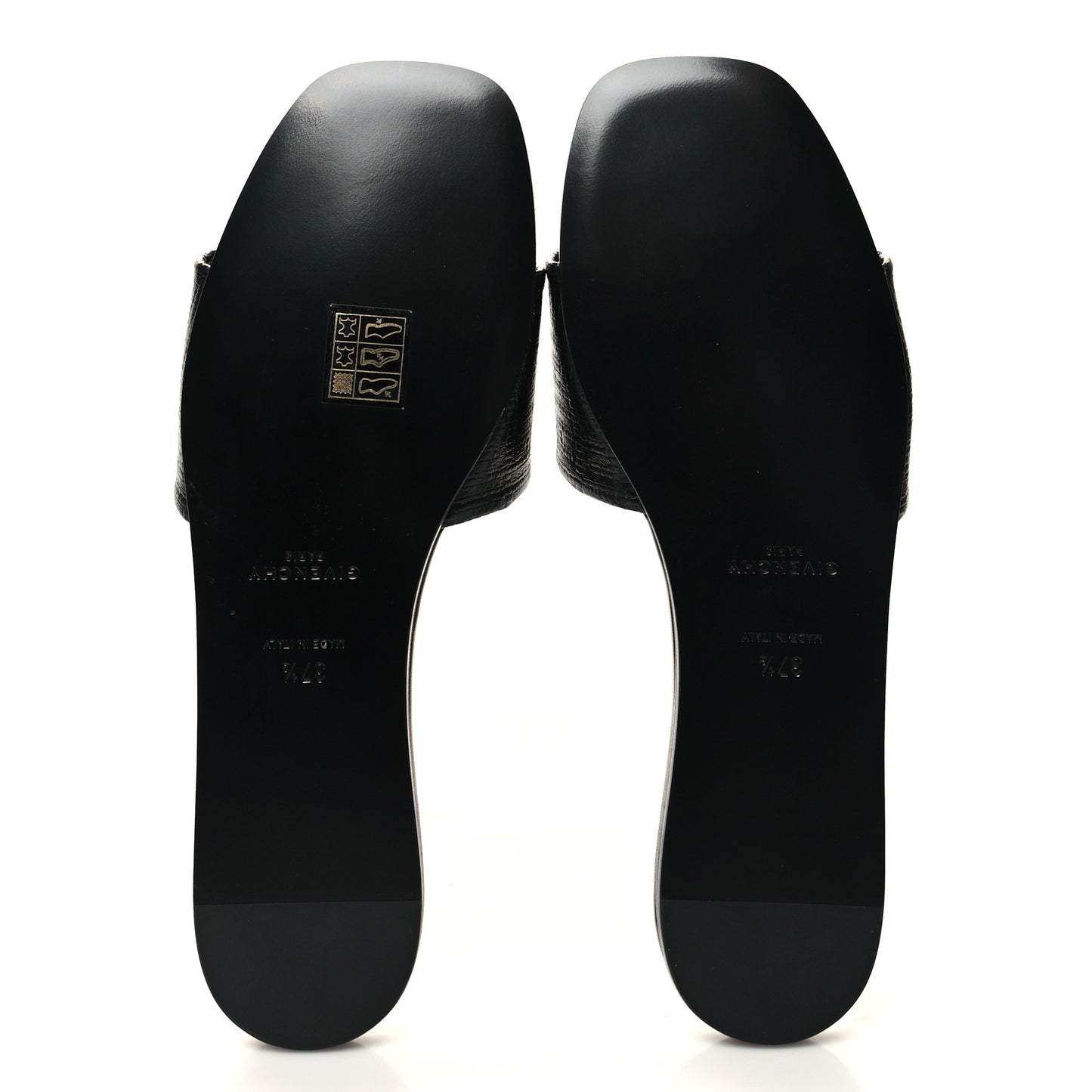 Logo 4G Flat Sandals 37.5 Black