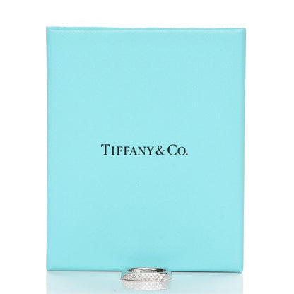 Tiffany 18K White Gold Diamond Frank Gehry Torque Ring 4.5 5 of 5