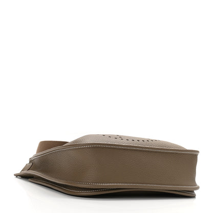 Hermes Taurillon Clemence Evelyne III PM Etoupe 4 of 10