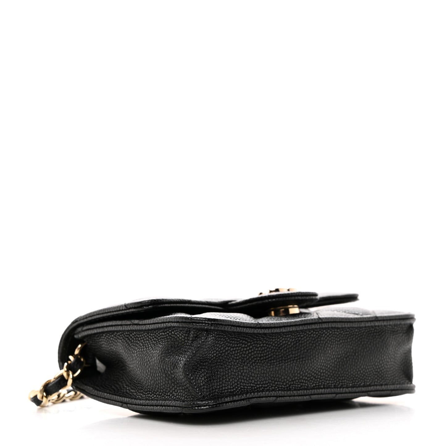 Caviar Quilted Mini Chain Bag Black