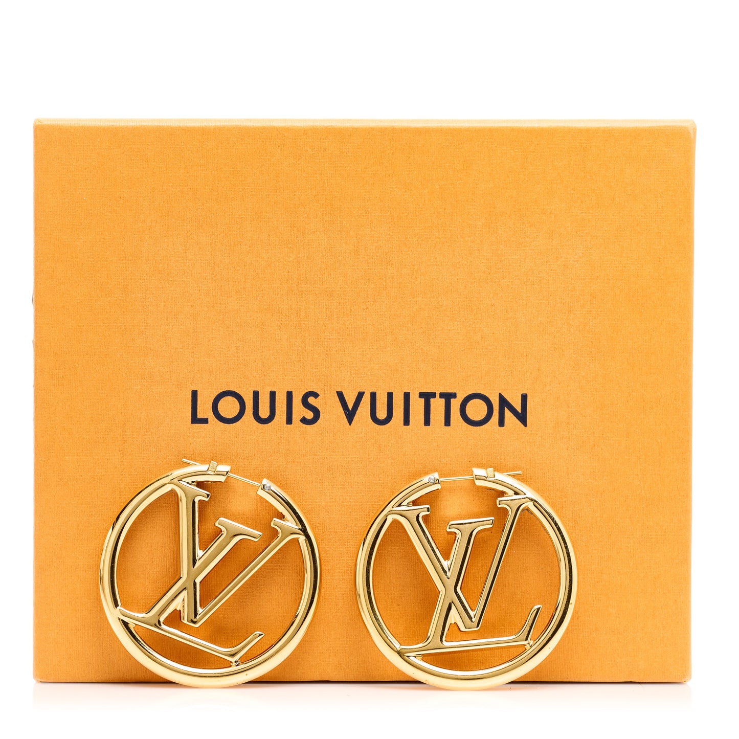 Metal Louise Hoop Earrings Gold