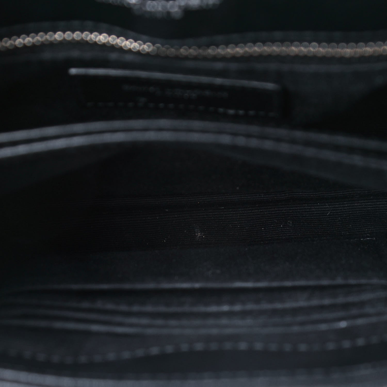 Saint Laurent Calfskin Y Quilted Monogram Toy Loulou Crossbody Bag Black 13 of 14