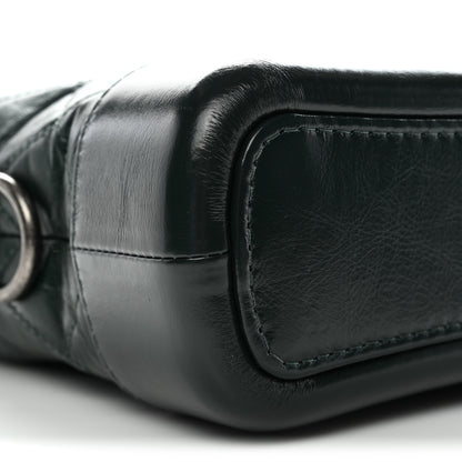 Chanel Aged Calfskin Quilted Small Gabrielle Hobo Dark Green 10 of 13