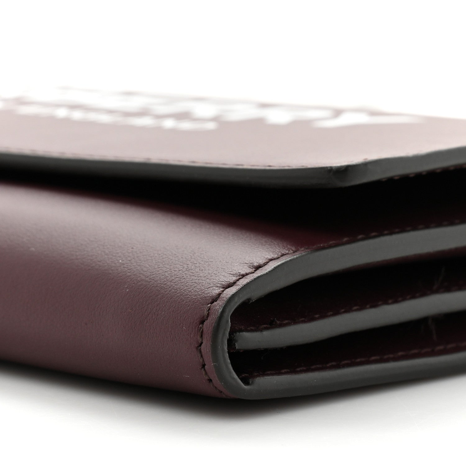 Burberry Calfskin Logo Hazelmere Wallet With Detachable Strap Deep Maroon 11 of 13