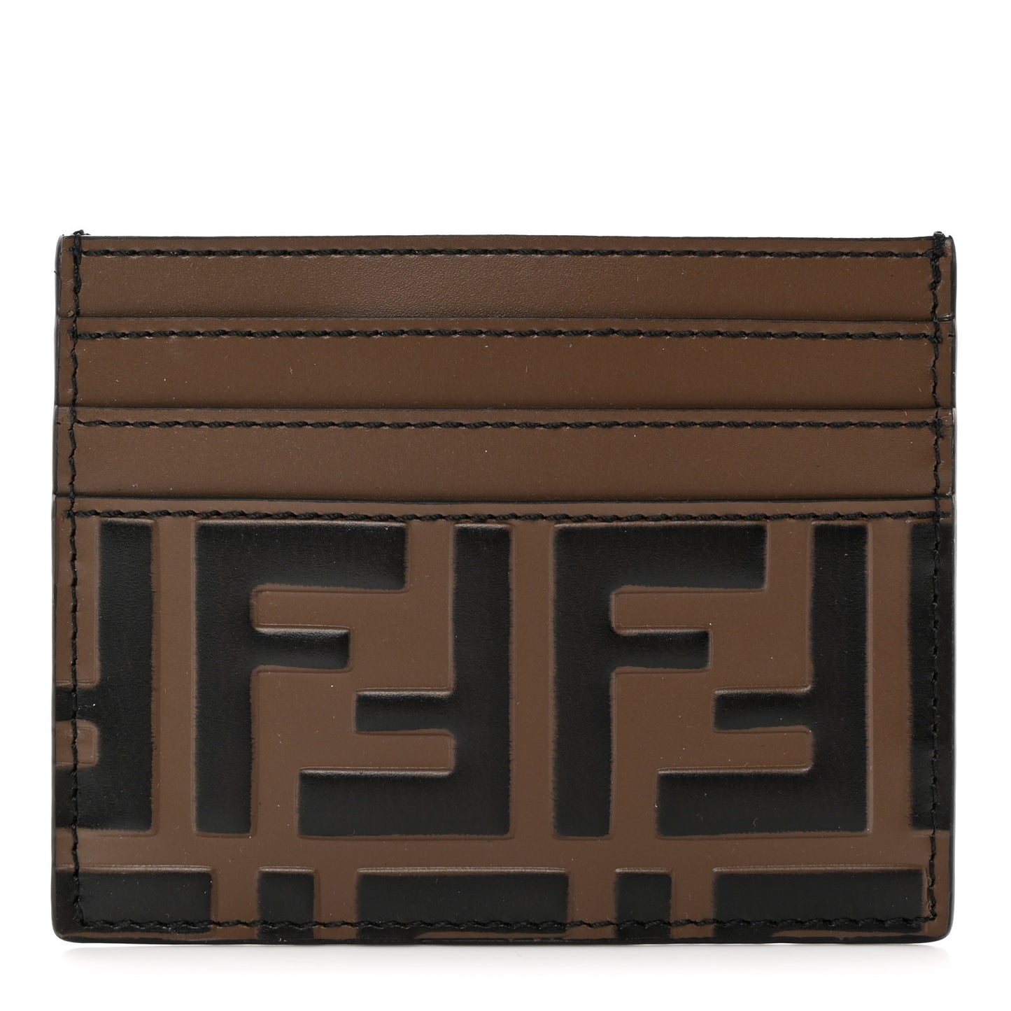 Vitello Cruise Bi-Color FF 1974 Embossed Card Holder Maya Black