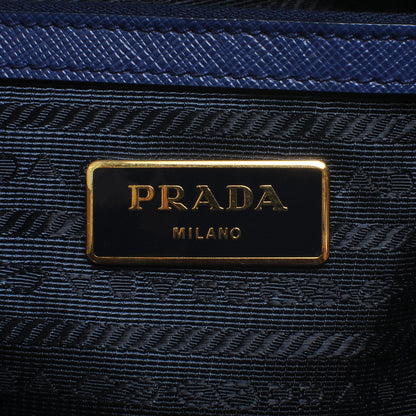 Prada Saffiano Lux Large Tote Bluette 7 of 8