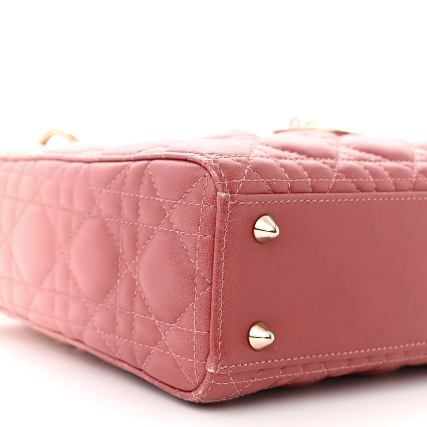 Christian Dior Lambskin Cannage Gradient Small My ABCDior Lady Dior Pink 9 of 11