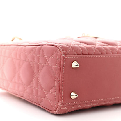 Christian Dior Lambskin Cannage Gradient Small My ABCDior Lady Dior Pink 9 of 11