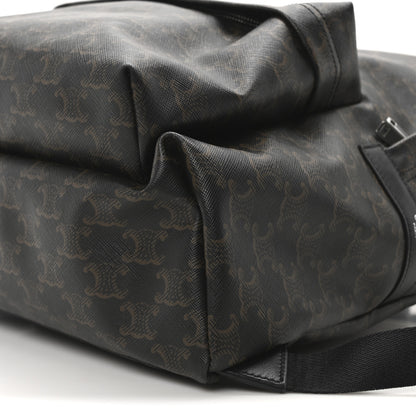 Celine Triomphe Canvas XL Calfskin Backpack Black 9 of 9