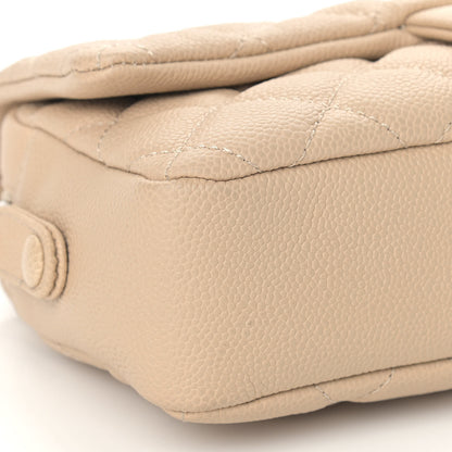 Chanel Caviar Quilted Medium Easy Flap Beige 8 of 9