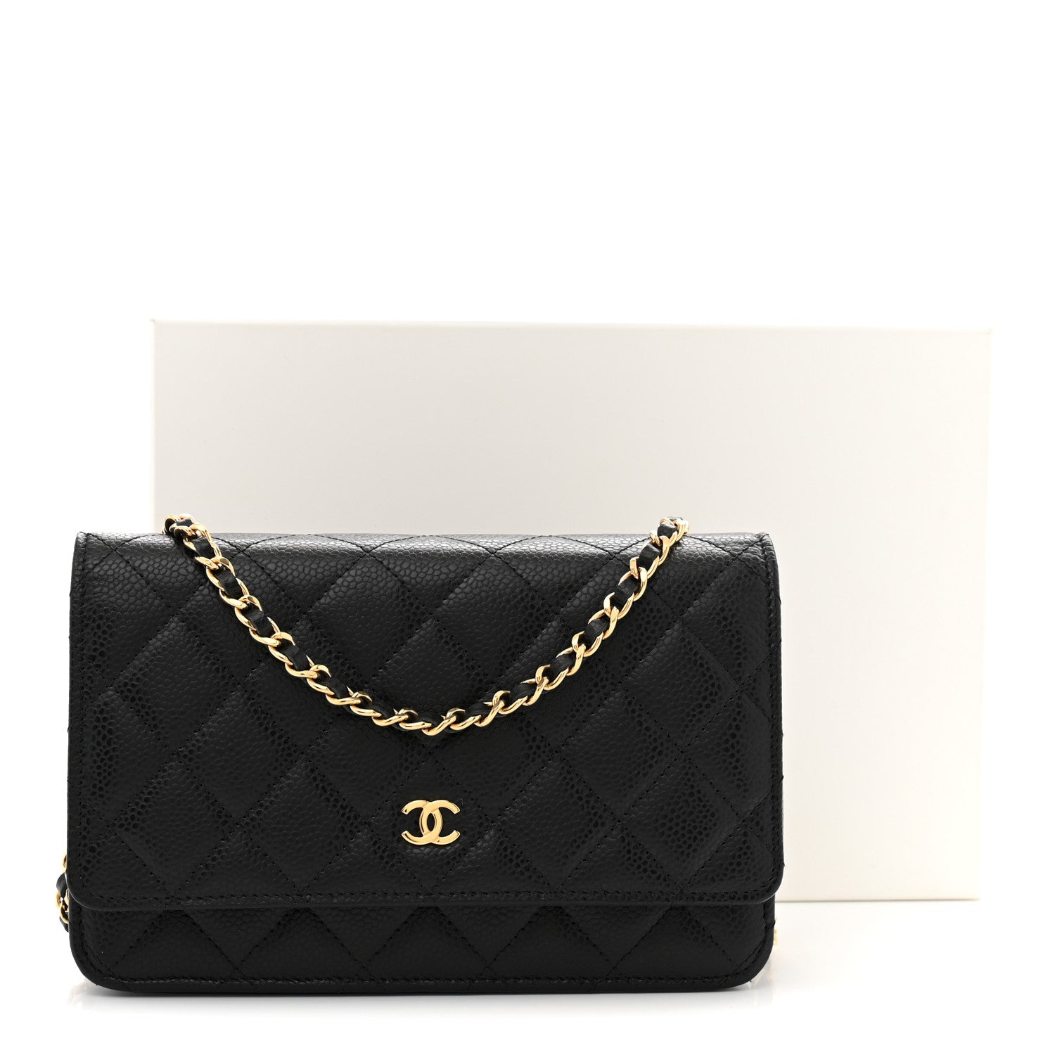 Chanel Caviar Quilted Wallet on Chain WOC Black 11 of 11
