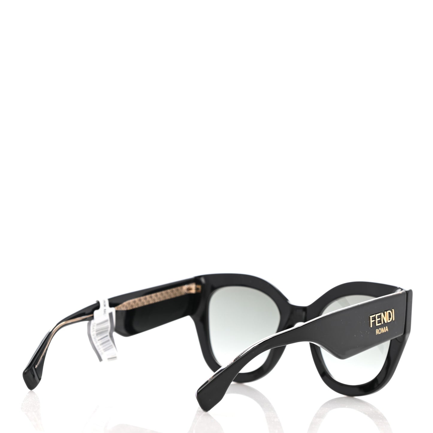 Acetate Cat Eye Sunglasses FF0435 Black
