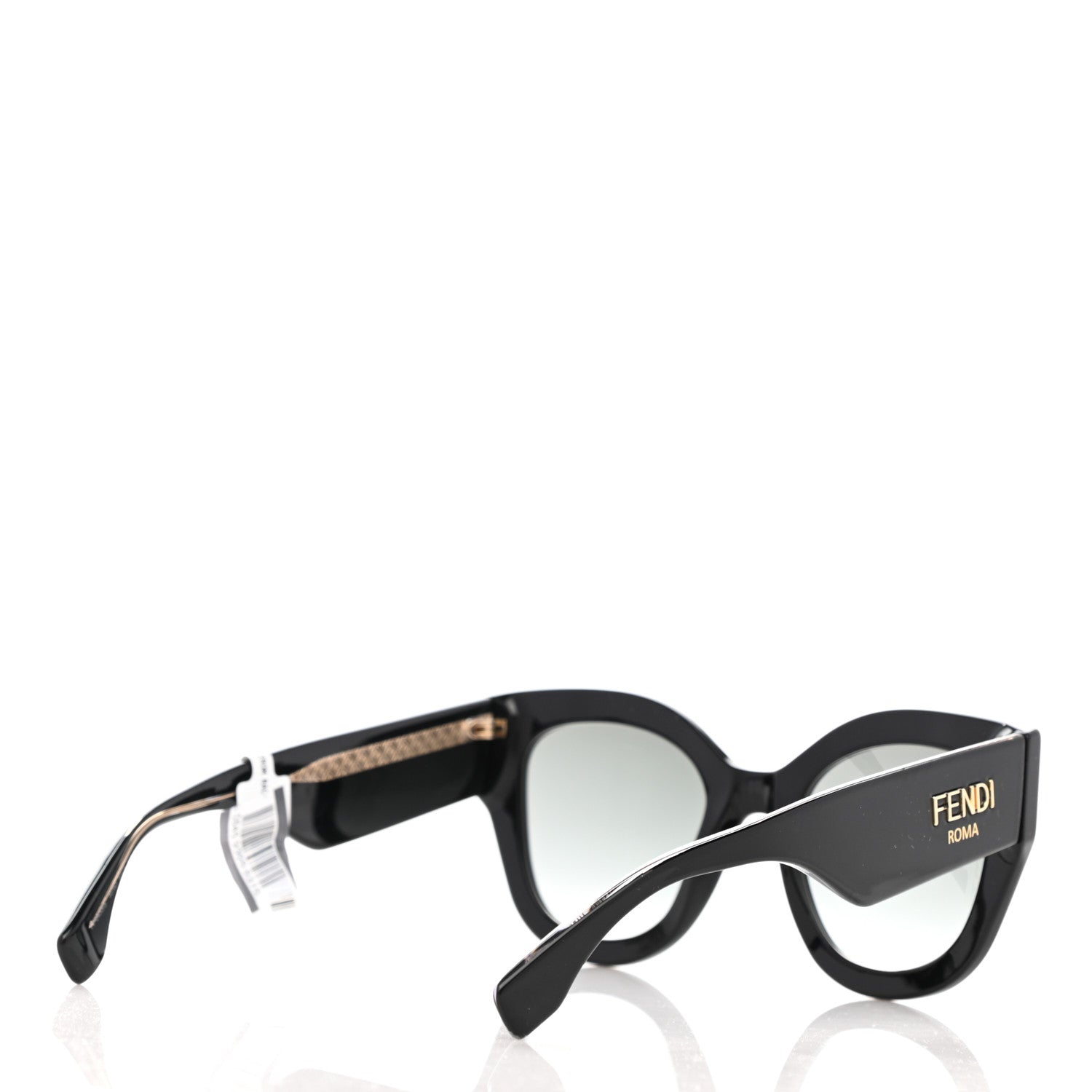 Fendi Acetate Cat Eye Sunglasses FF0435 Black 4 of 8