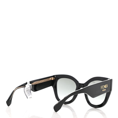 Fendi Acetate Cat Eye Sunglasses FF0435 Black 4 of 8