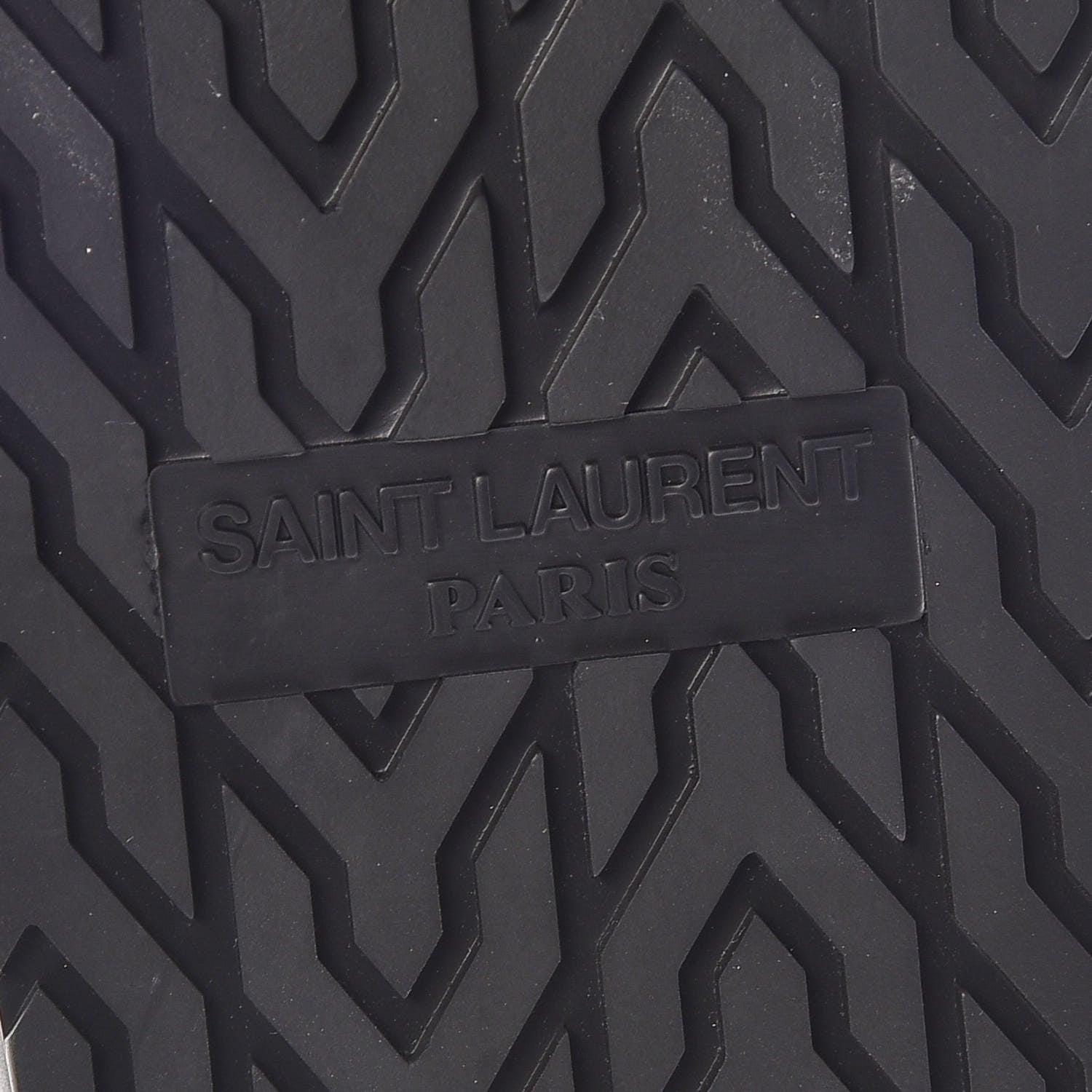 Saint Laurent Calfskin Monogram Jimmy Joan Slide Sandals 37 Black 6 of 8