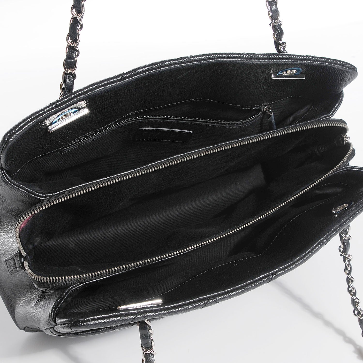 Chanel Caviar CC Timeless Tote Black 5 of 7