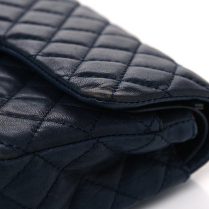 Chanel Lambskin Quilted Medium Double Flap Bijoux Chain Navy 17 of 23
