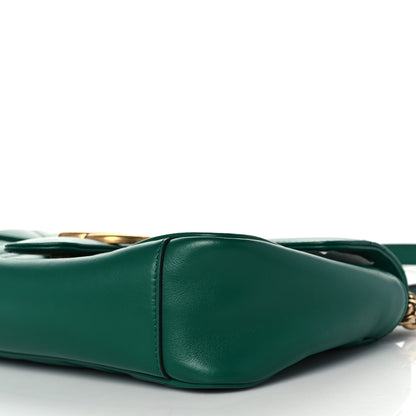 Gucci Calfskin Matelasse Small GG Marmont Shoulder Bag Emerald Green 11 of 11