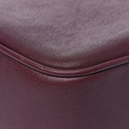 Saint Laurent Lambskin Monogram Lou Camera Bag Burgundy 9 of 14