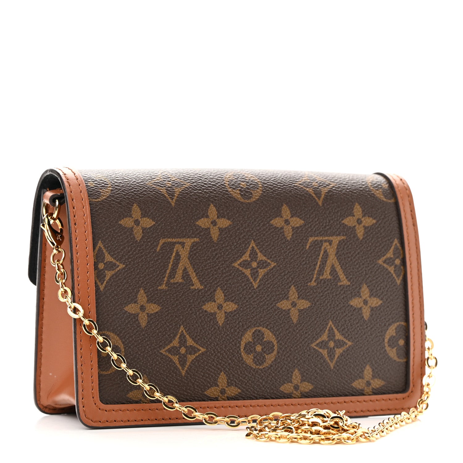 Louis Vuitton Reverse Monogram Dauphine Chain Wallet 3 of 11