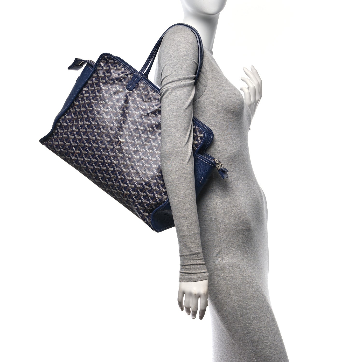 Goyard Goyardine Sac Hardy Pet Carrier PM Navy 2 of 10