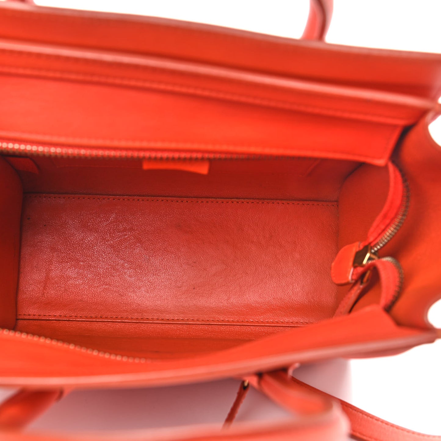 Smooth Calfskin Nano Luggage Fluo Orange