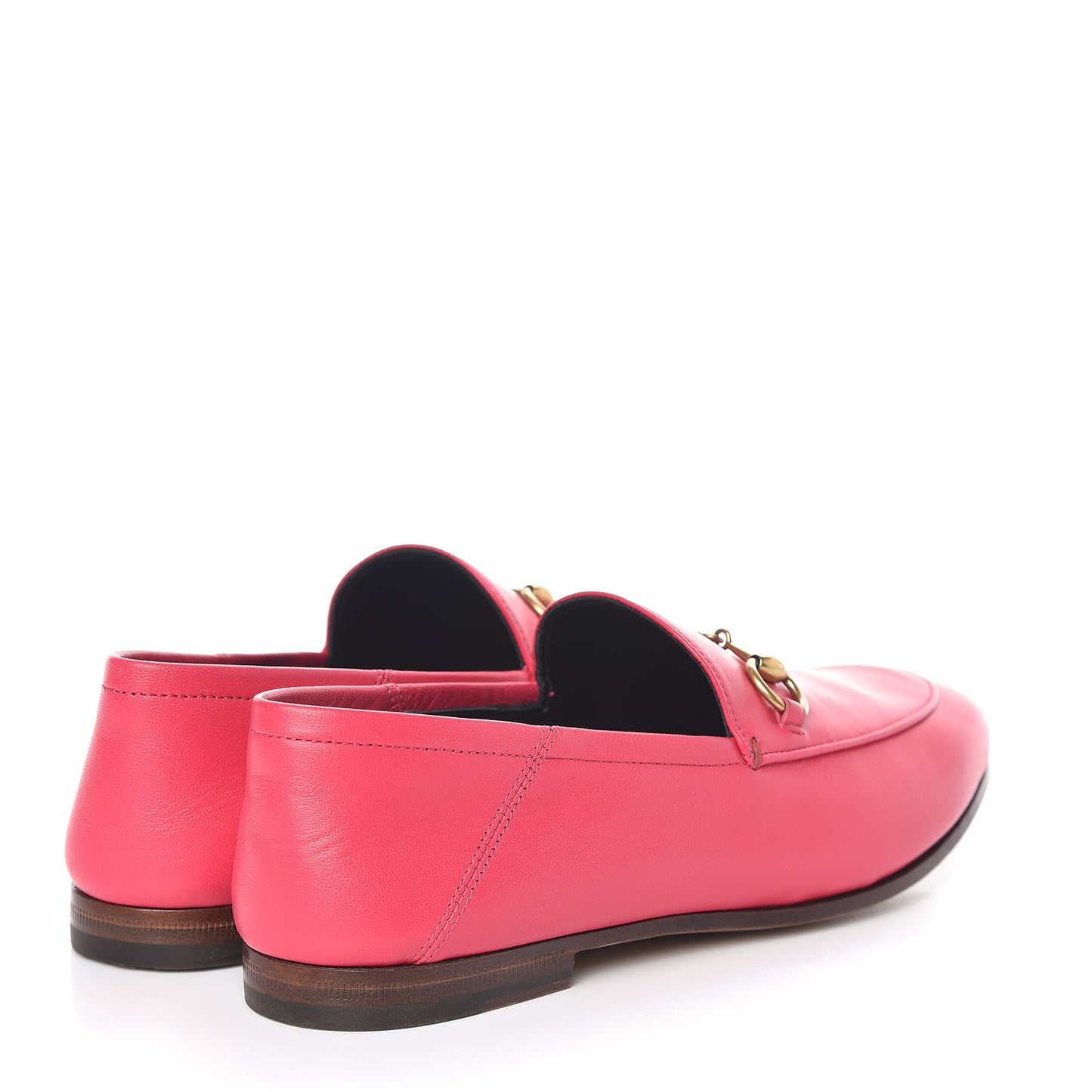 Lambskin Womens Brixton Horsebit Loafers 35 Hot Pink