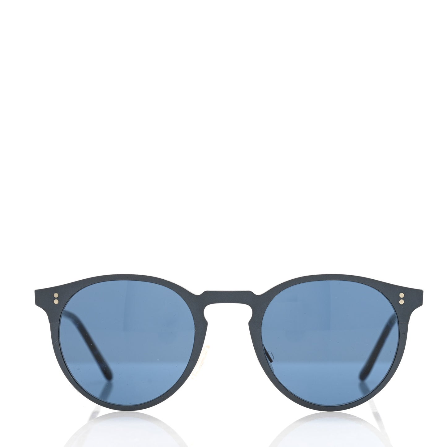 Acetate Metal Round Sunglasses OV1208S Blue