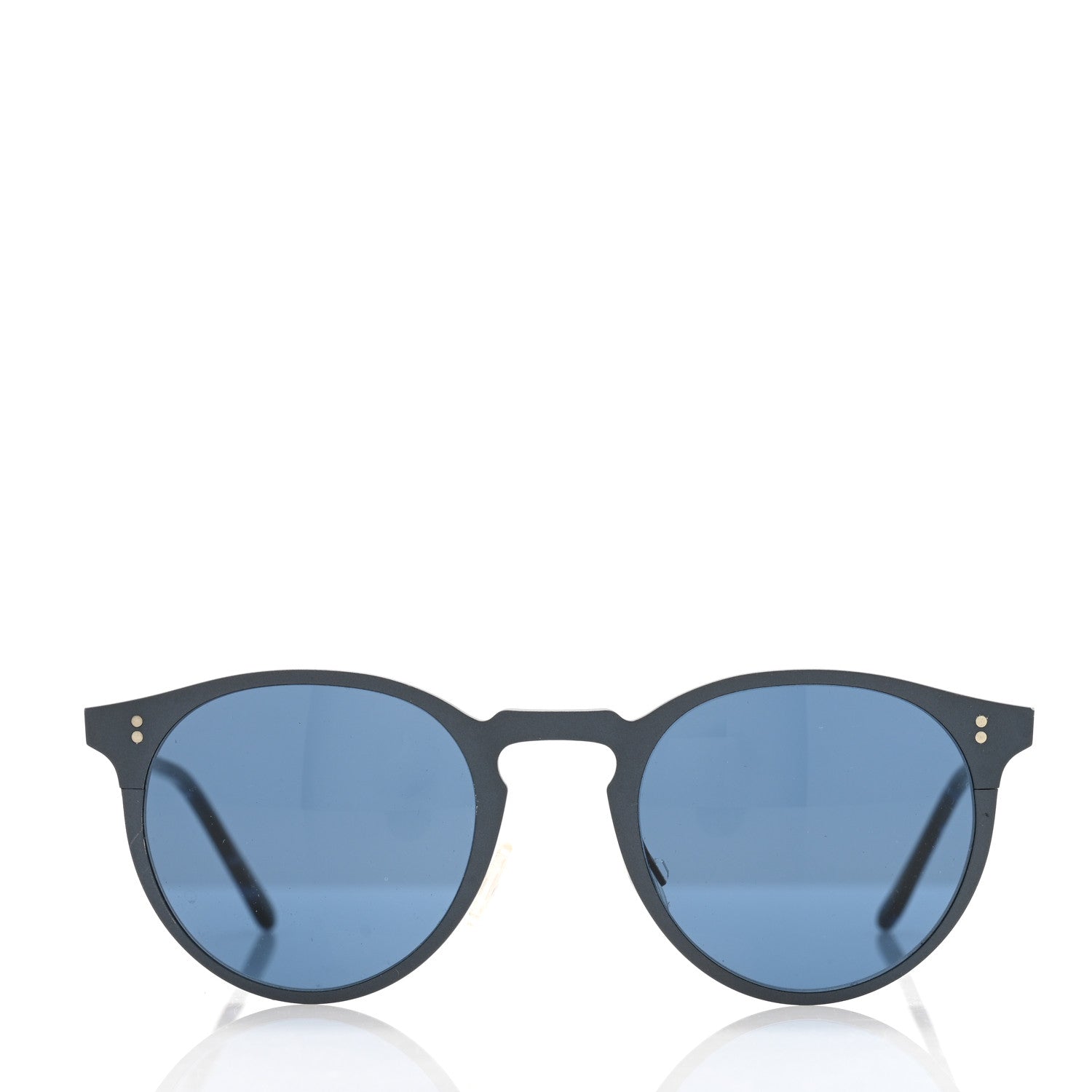 Oliver Peoples Acetate Metal Round Sunglasses OV1208S Blue 2 of 7