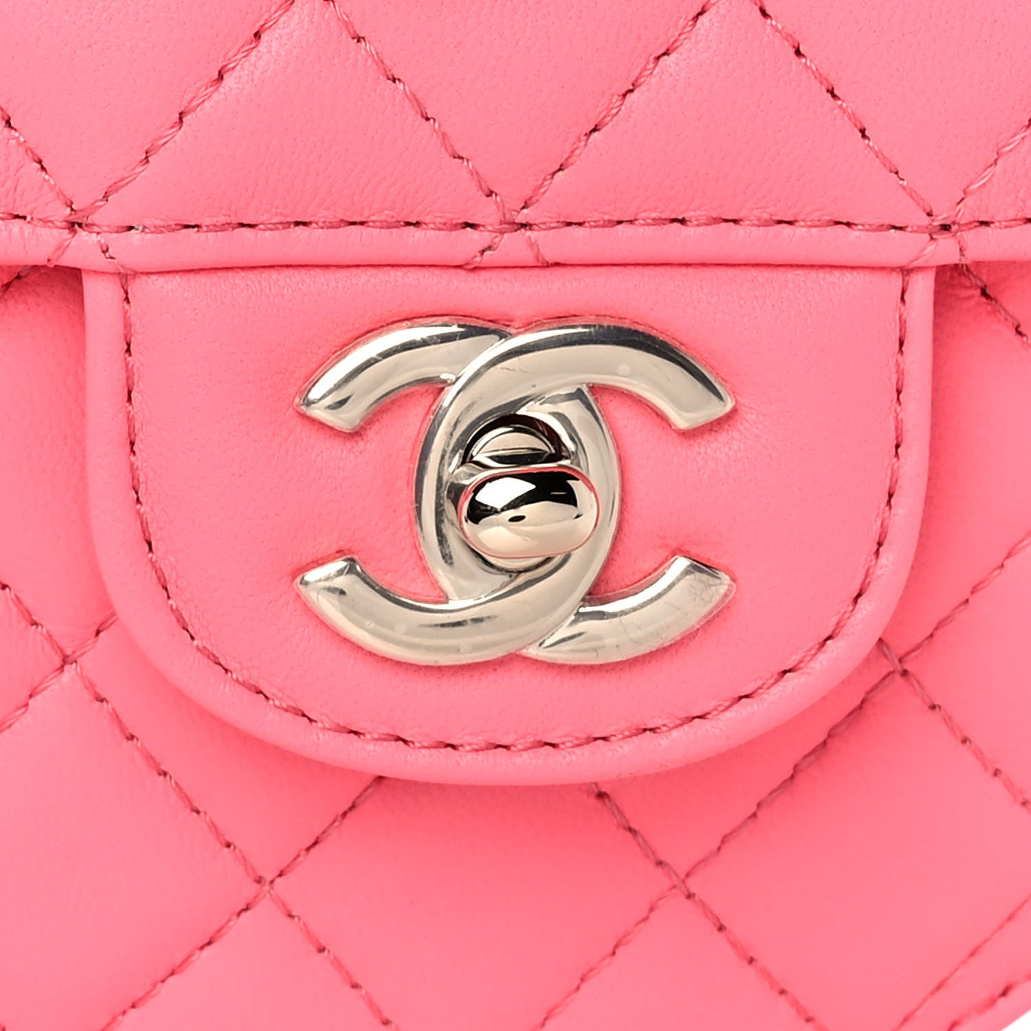 Chanel Lambskin Quilted CC In Love Heart Bag Pink 8 of 11