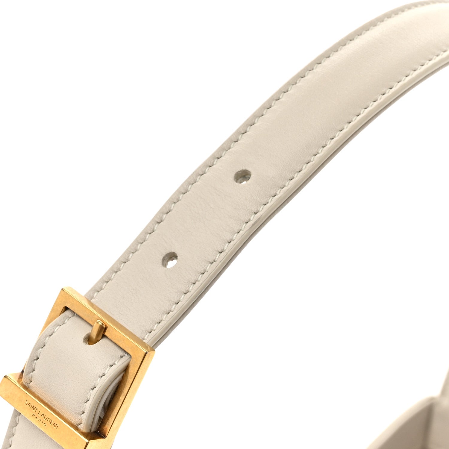 Saint Laurent Smooth Calfskin Le 5 A 7 Hobo Blanc Vintage 11 of 13