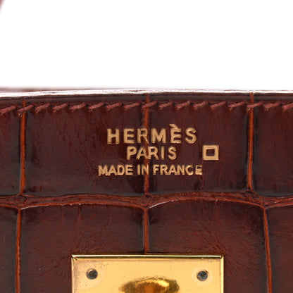 Hermes Shiny Alligator Birkin 35 Miel 6 of 14