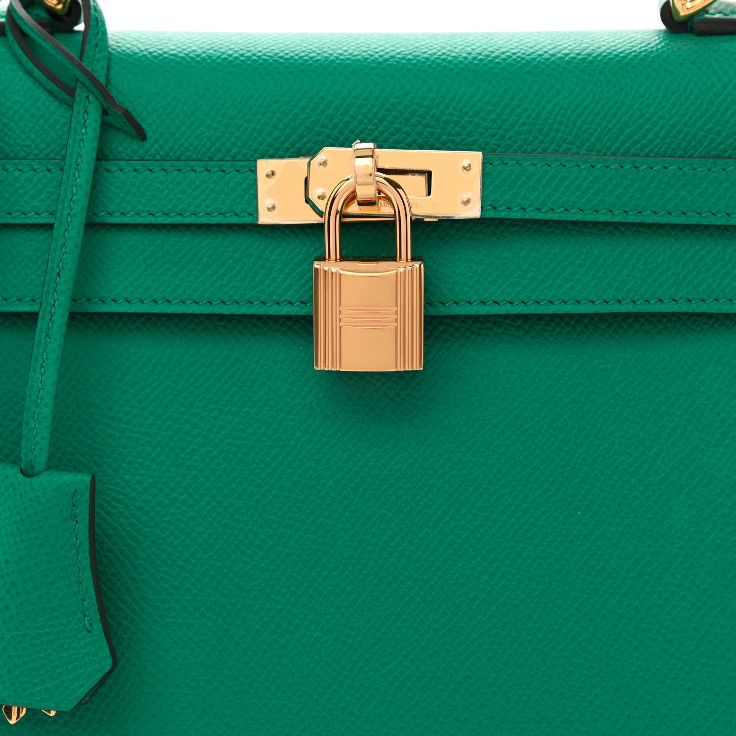 Hermes Epsom Kelly Sellier 25 Vert Jade 8 of 11