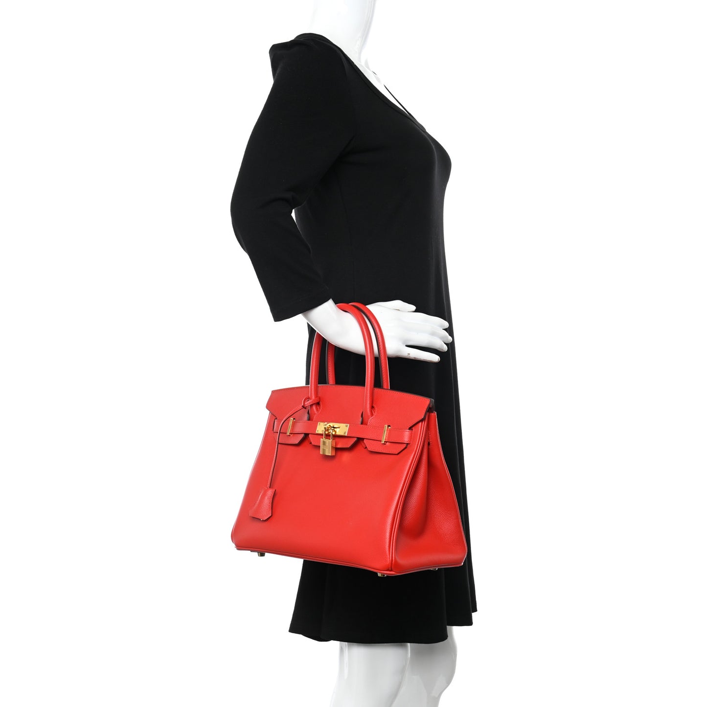 Epsom Birkin 30 Rouge de Coeur