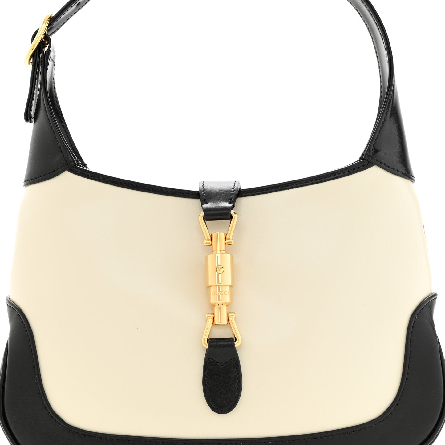 Boarded Dyana Lux Calfskin Bi-Color Small Jackie 1961 Hobo Mystic White Black