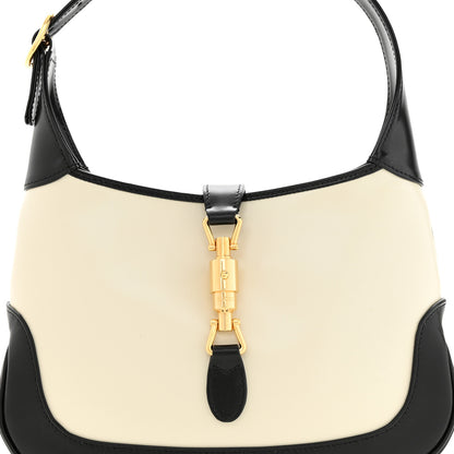 Gucci Boarded Dyana Lux Calfskin Bi-Color Small Jackie 1961 Hobo Mystic White Black 8 of 11