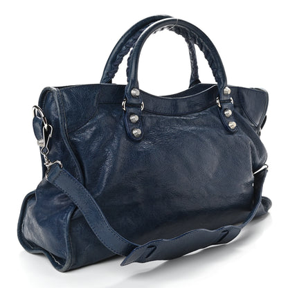 Balenciaga Agneau Giant 12 Silver Hardware City Bleu Mineral Light Bleu Mineral 3 of 11