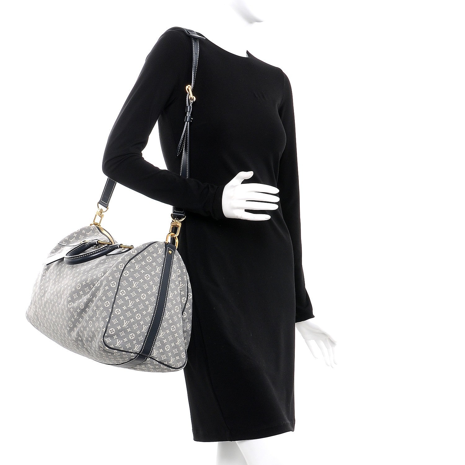 Louis Vuitton Monogram Idylle Speedy Voyage Bandouliere 45 Encre 2 of 6