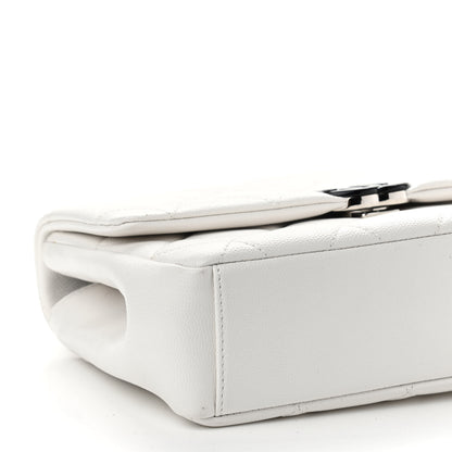 Chanel Caviar Quilted My Everything Flap White Black 8 of 9