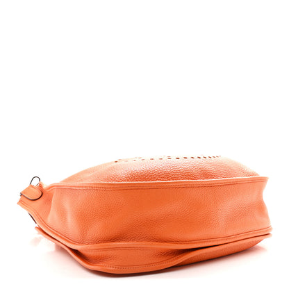 Hermes Taurillon Clemence Evelyne III GM Orange 6 of 19
