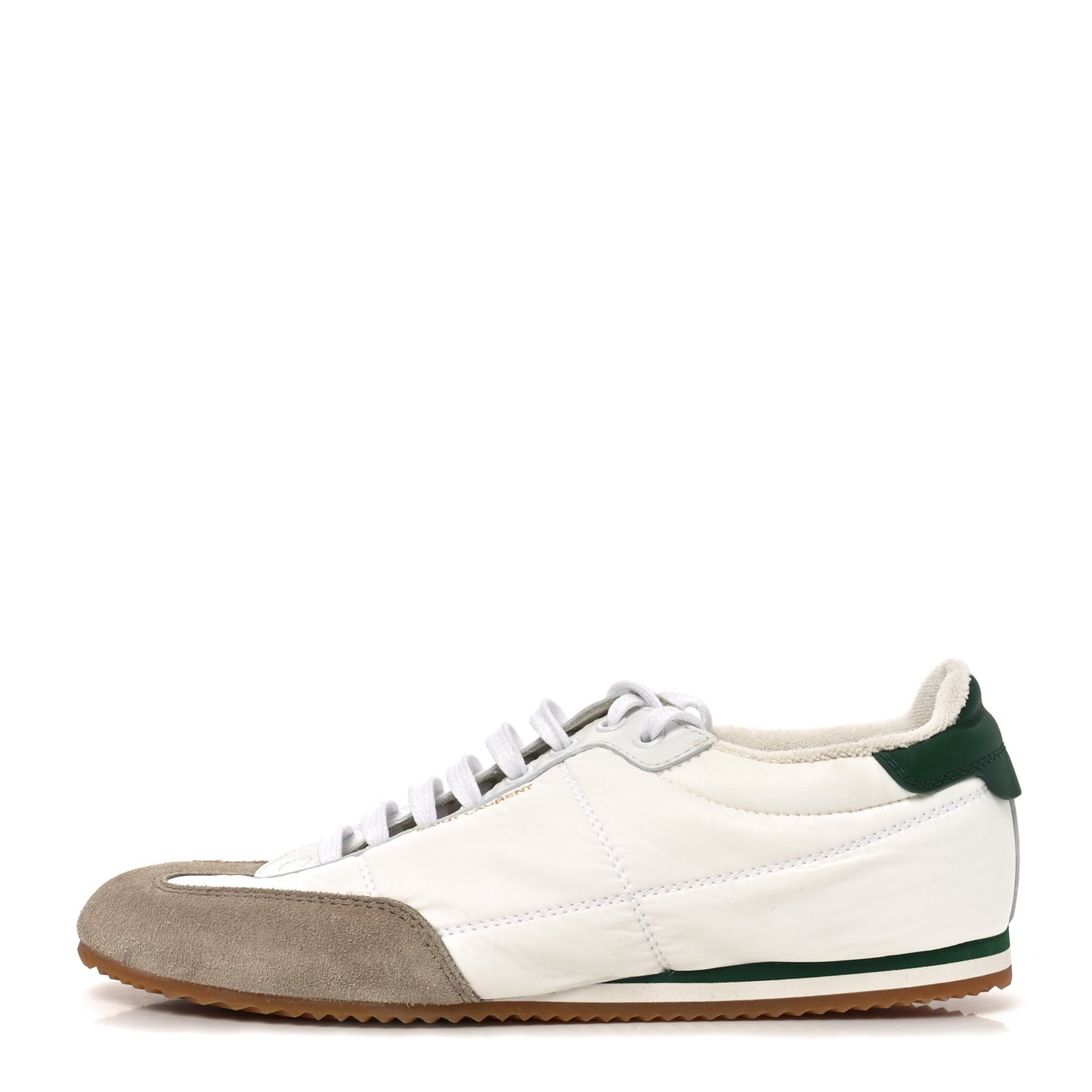 Suede Nylon Aston Sneakers 40 White Green