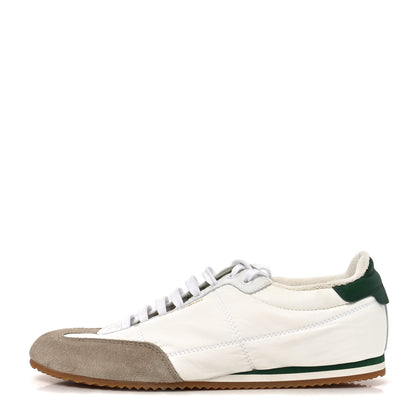 Saint Laurent Suede Nylon Aston Sneakers 40 White Green 1 of 8
