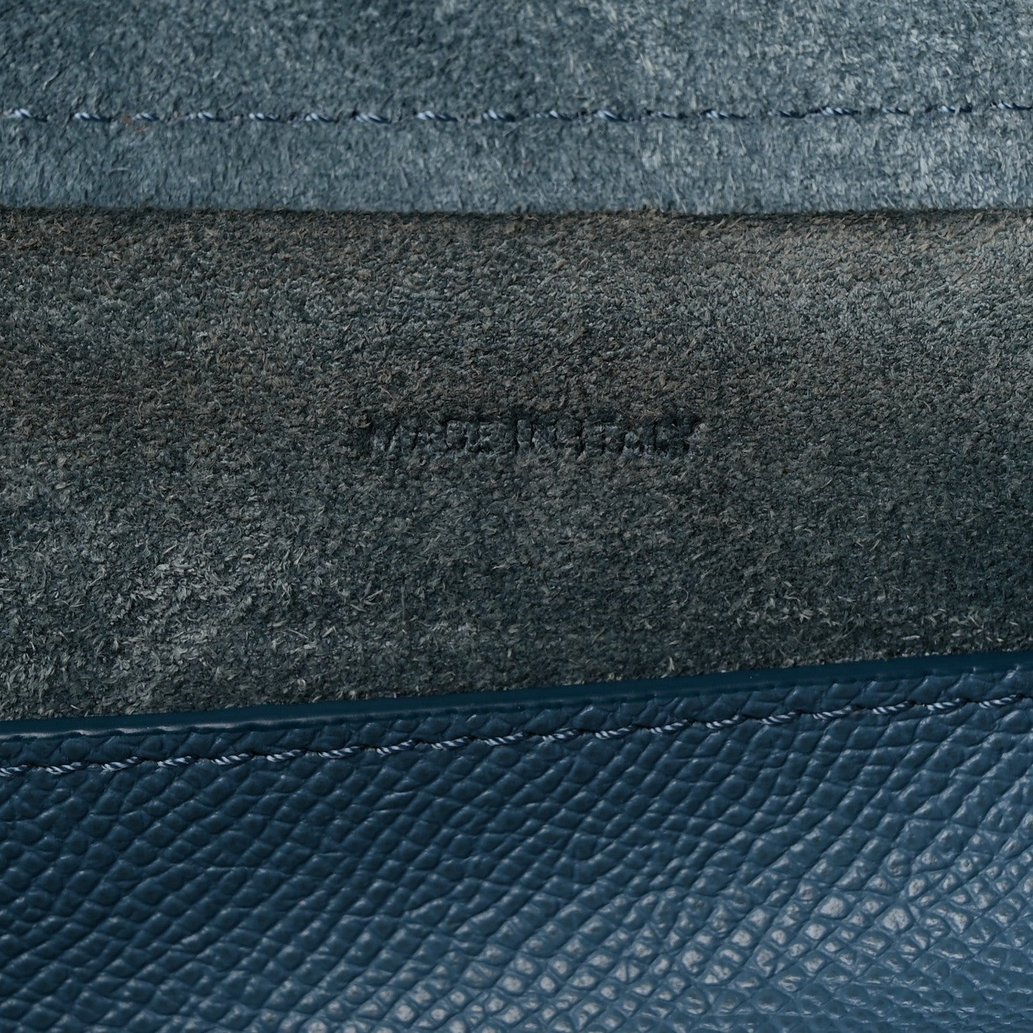 Celine Grained Calfskin Micro Belt Bag Washed Blue 6 of 10