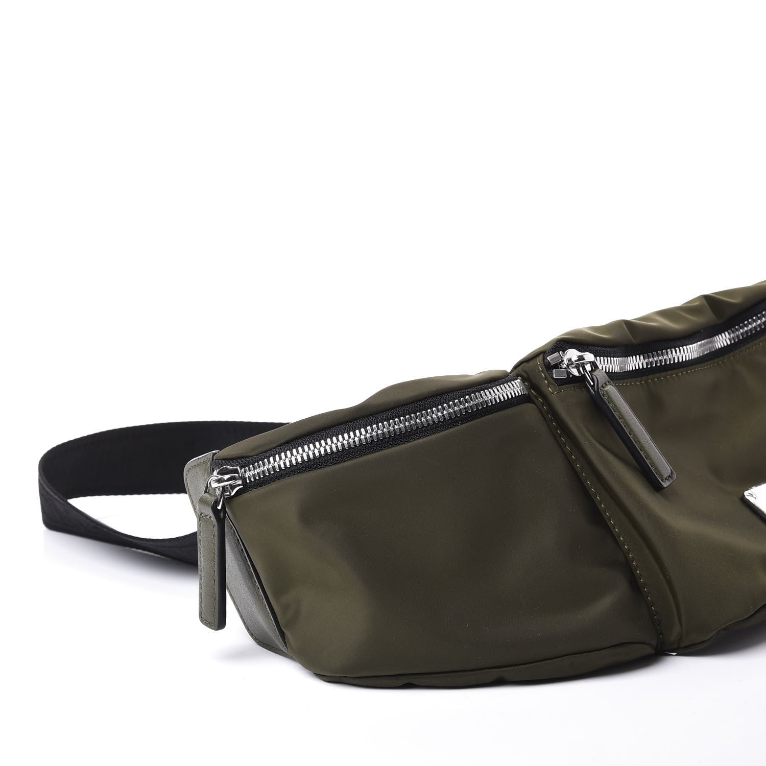 MCM Nylon Jemison Belt Bag Loden Green 7 of 9